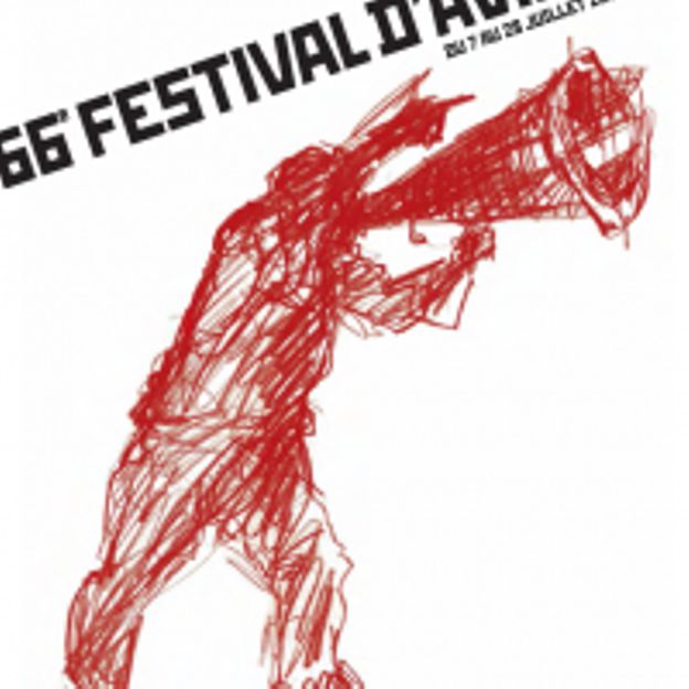 L'affiche du Festival d'Avignon 2012 avec un dessin de William Kentridge L'affiche du Festival d'Avignon 2012 avec un dessin de William Kentridge