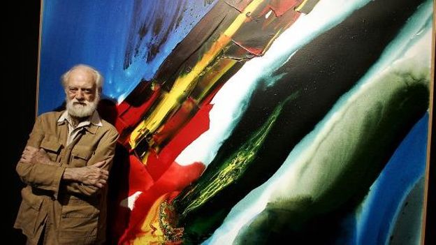 Le peintre Paul Jenkins en 2005