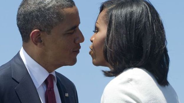 Barack Obama et Michelle Robinson-Obama, son épouse depuis 20 ans