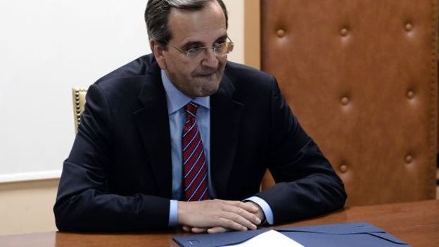 le Premier ministre grec, Antonis Samaras