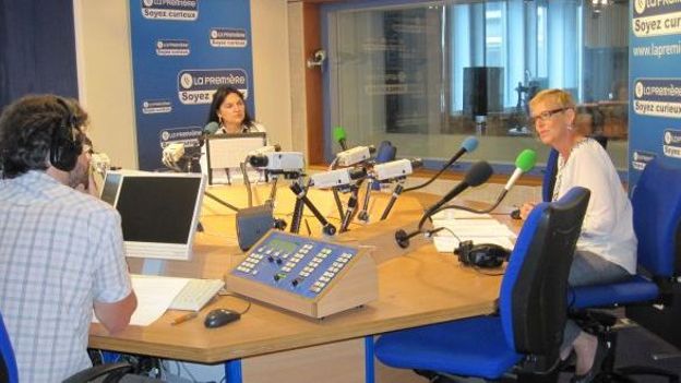 Karine Lalieux (à droite), et Marie-Christine Marghem (à gauche). 