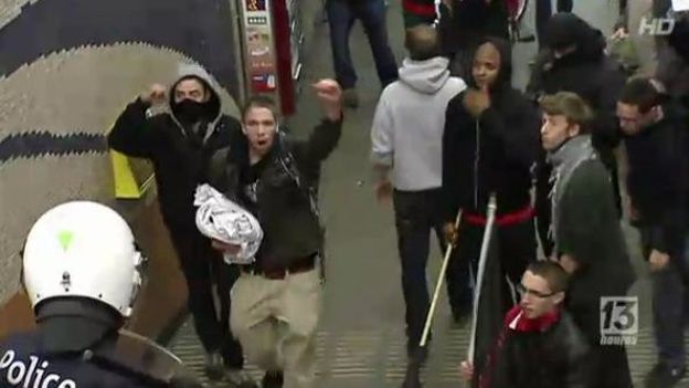 Interpellation de contre-manifestants