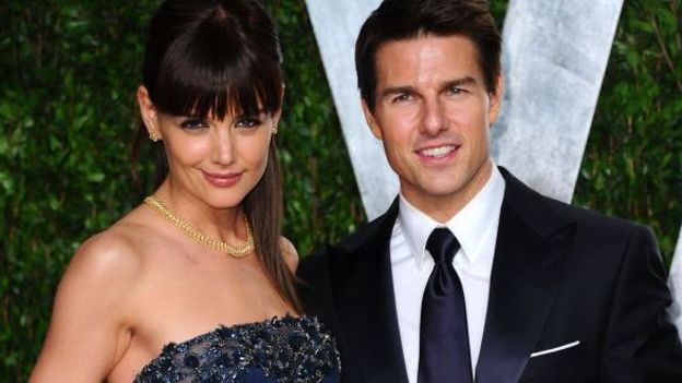 Tom Cruise et Katie Holmes en février dernier