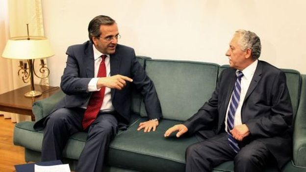 Antonis Samaras et Evangelis Venizelos