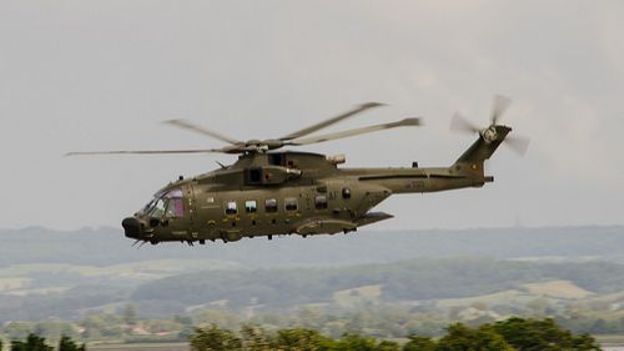 Un hélico de la RAF 