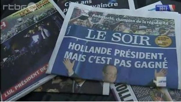 Diverses réactions ce lundi en Belgique à l'élection de François Hollande en France. 