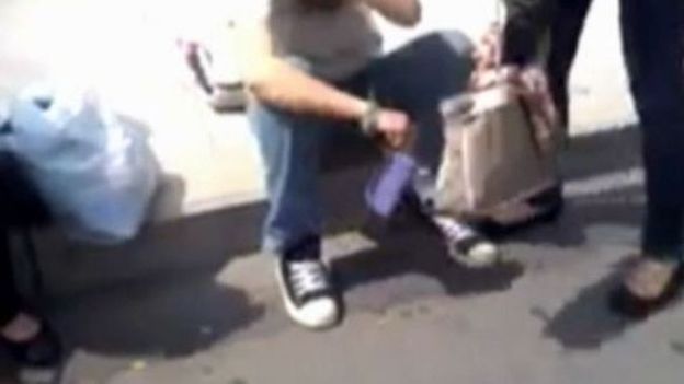 Extrait de la vidéo du harcèlement