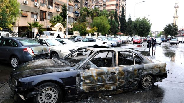 L'attentat à Damas, qui a visé les locaux du Croissant rouge, ce jeudi