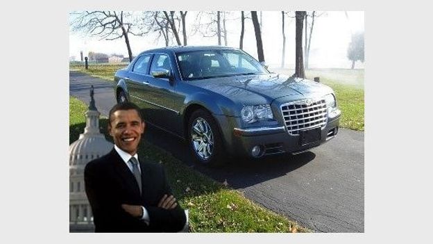 Une ancienne voiture de Barack Obama vendre sur internet