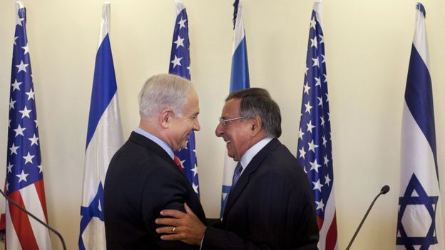 Leon Panetta et Benjamin Netanyahu