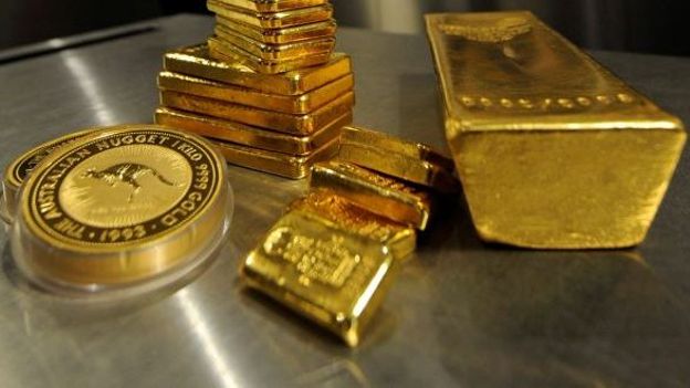 Lingots d'or et pièces d'or