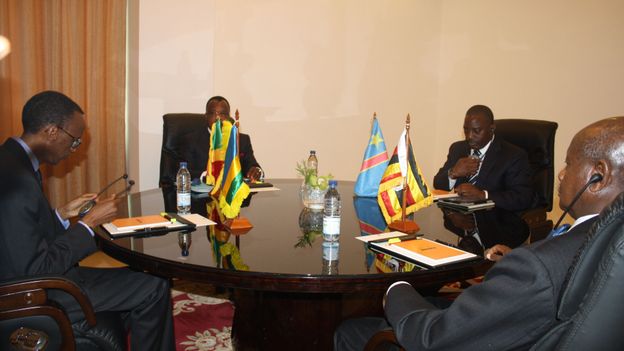Illustration: les présidents de la RDC et du Rwanda, Joseph Kabila et Paul Kagame, se sont déjà rencontrés auparavant pour discuter de la crise dans l'Est de la RDC