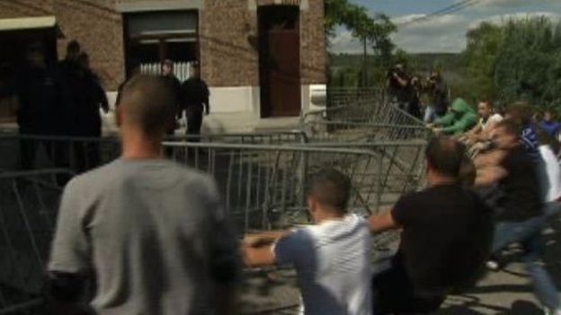 La manifestation à Malonne dégénère