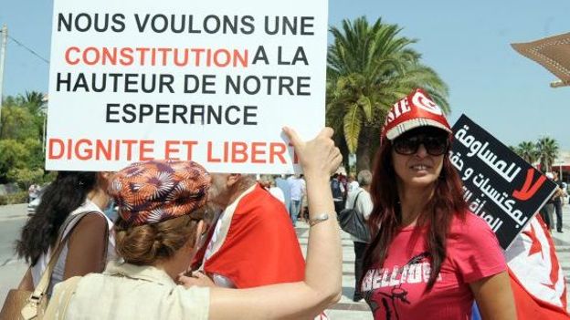 Des femmes manifestent pour leurs droits