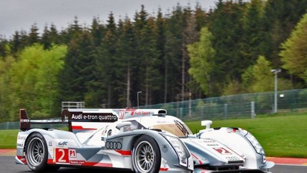 L'Audi N.2 pilotée par le Britannique Allan McNish 