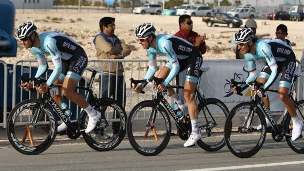 Tom Boonen lors du chrono par équipe du Tour du Qatar
