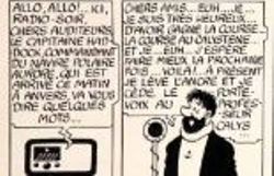 Un strip de L'Etoile mystérieuse, qui est une pièce de musée
