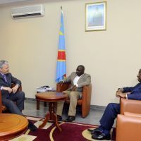 Didier Reynders et Joseph Kabila à Kinshasa en avril 2012