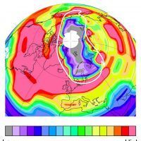 Exemple cartographique indiquant les pics d'ozone