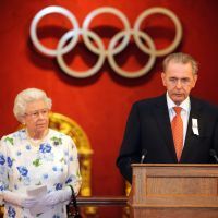 La reine Elizabeth II et Jacques Rogge