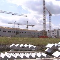 Le chantier de la prison de Marche