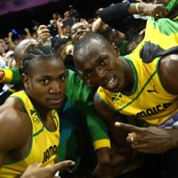 Yohan Blake avcec Usain Bolt
