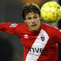 Jérémy Sapina sous le maillot de Mouscron