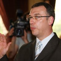 Eric Massin (PS), nouveau bourgmestre de Charleroi.