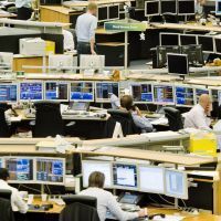 La salle des marchés d'une banque néerlandaise