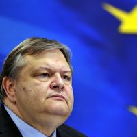 Le ministre grec des Finances Evangelos Venizelos