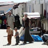 Camp de réfugiés à la frontière syrienne (Hatay)