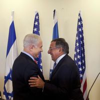 Leon Panetta et Benjamin Netanyahu