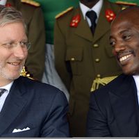 Le prince Philippe a pris place à côté du président congolais Joseph Kabila 