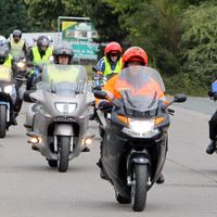 Les motards de la FBMC lors de l'une des manifestations organisées à Bruxelles