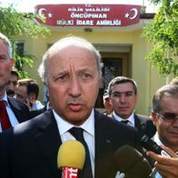 Laurent Fabius, le ministre français des Affaires étrangères