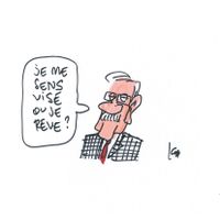Dessin paru dans l'émission Mise au Point du 25/03.