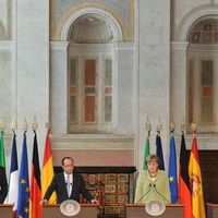 Les 4 dirigeants européens réunis à Rome