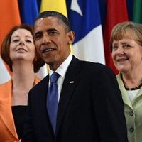 Beaucoup de rencontre bilatérales au G20, dont une entre Barack Obama et Angela Merkel