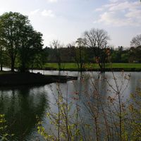 Illustration des bords de la Meuse. 